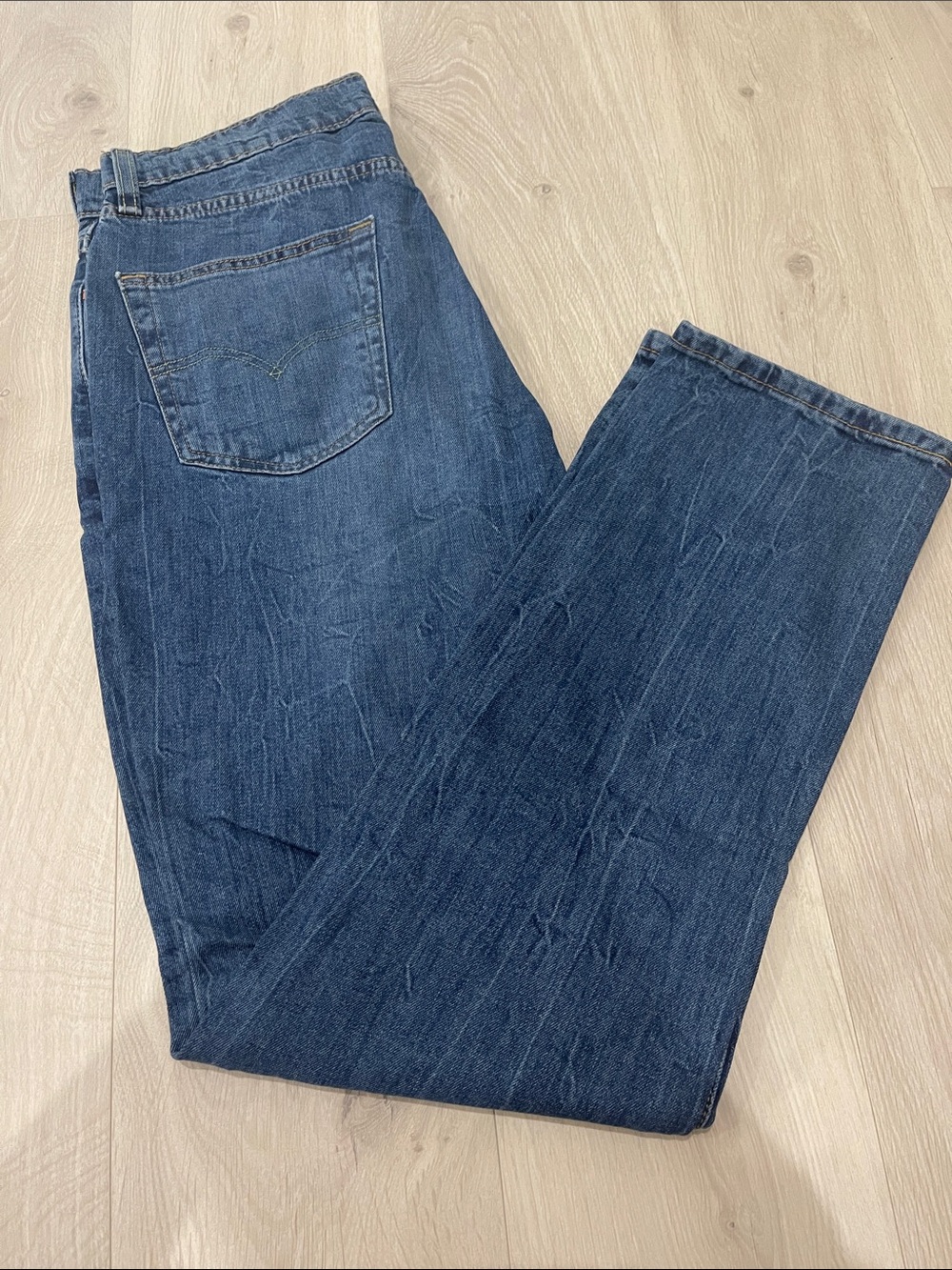 Levi's Dark Blue Straight-Leg Men's Jeans